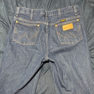 Wrangler Men's Dark Blue Straight Jeans